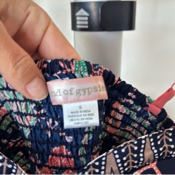 Band of gypsies floral bustier corset dress with pockets Sz S - Picture 8 of 12